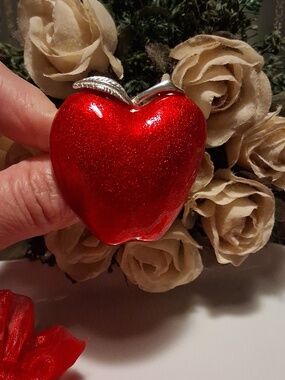 Red 'Apple' Teacher Appreciation 2.75" Brooch